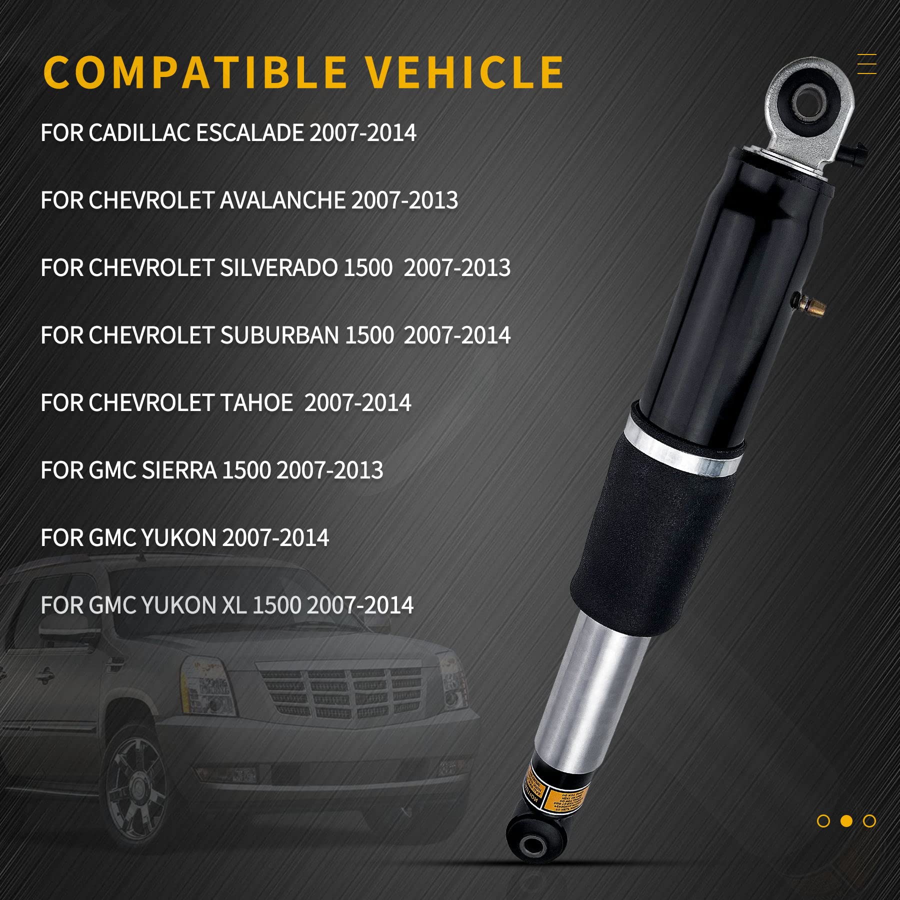 19353951 23487280 Shocks & Struts Front & Rear Assembly