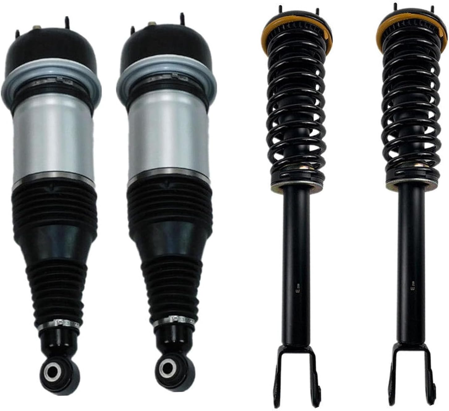 C2D16483 C2D11404 Set of 4 Front Rear Air Shock Struts w/Electronic Fit for Jaguar XJ XJR X351 RWD 2010-2019