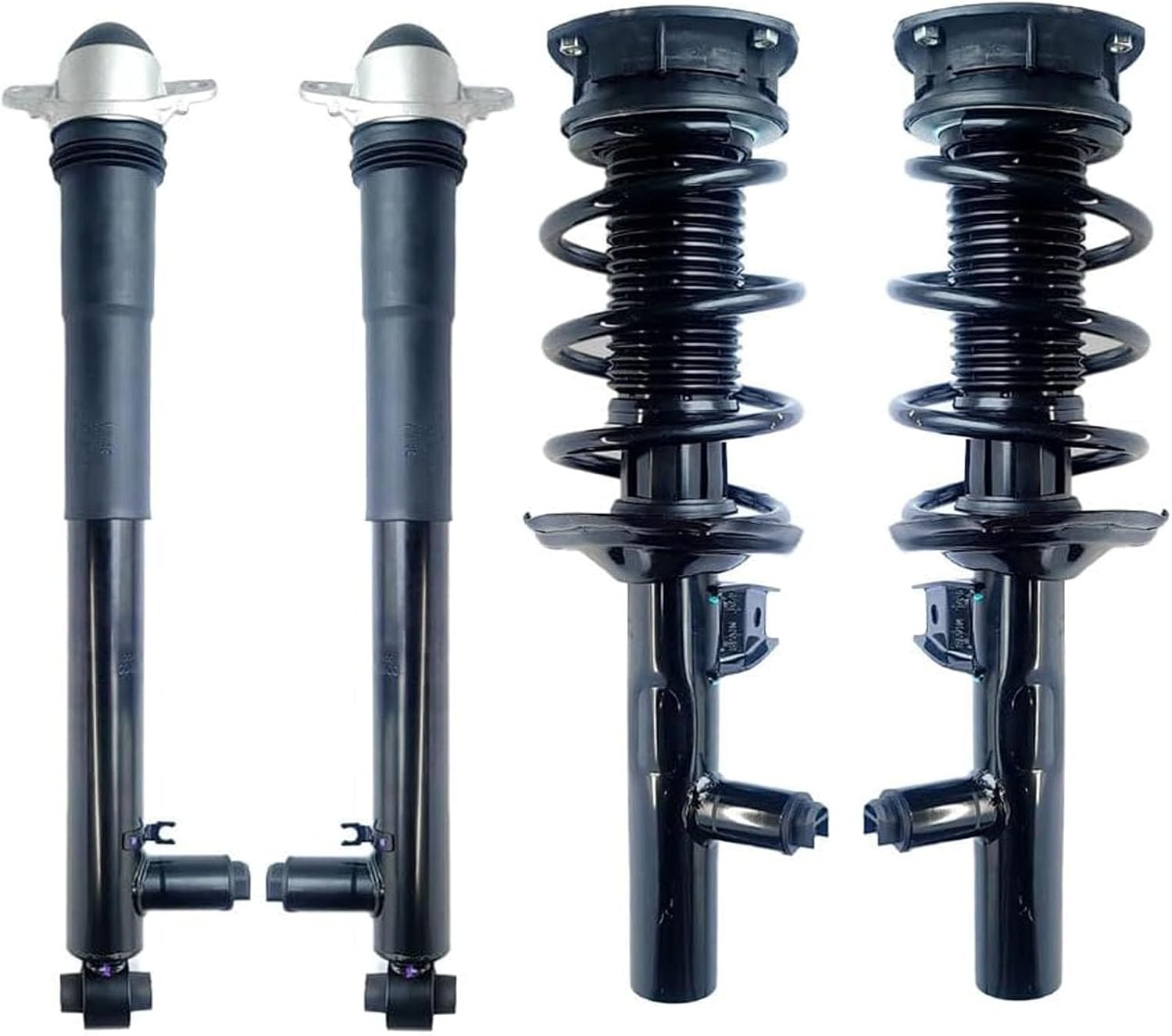 Set of 4 5Q0413031FA 5Q0512009AK Front Rear Shock Struts w/Electronic Compatible with VW Golf MK7 GTI Seat Leon 2015-2020