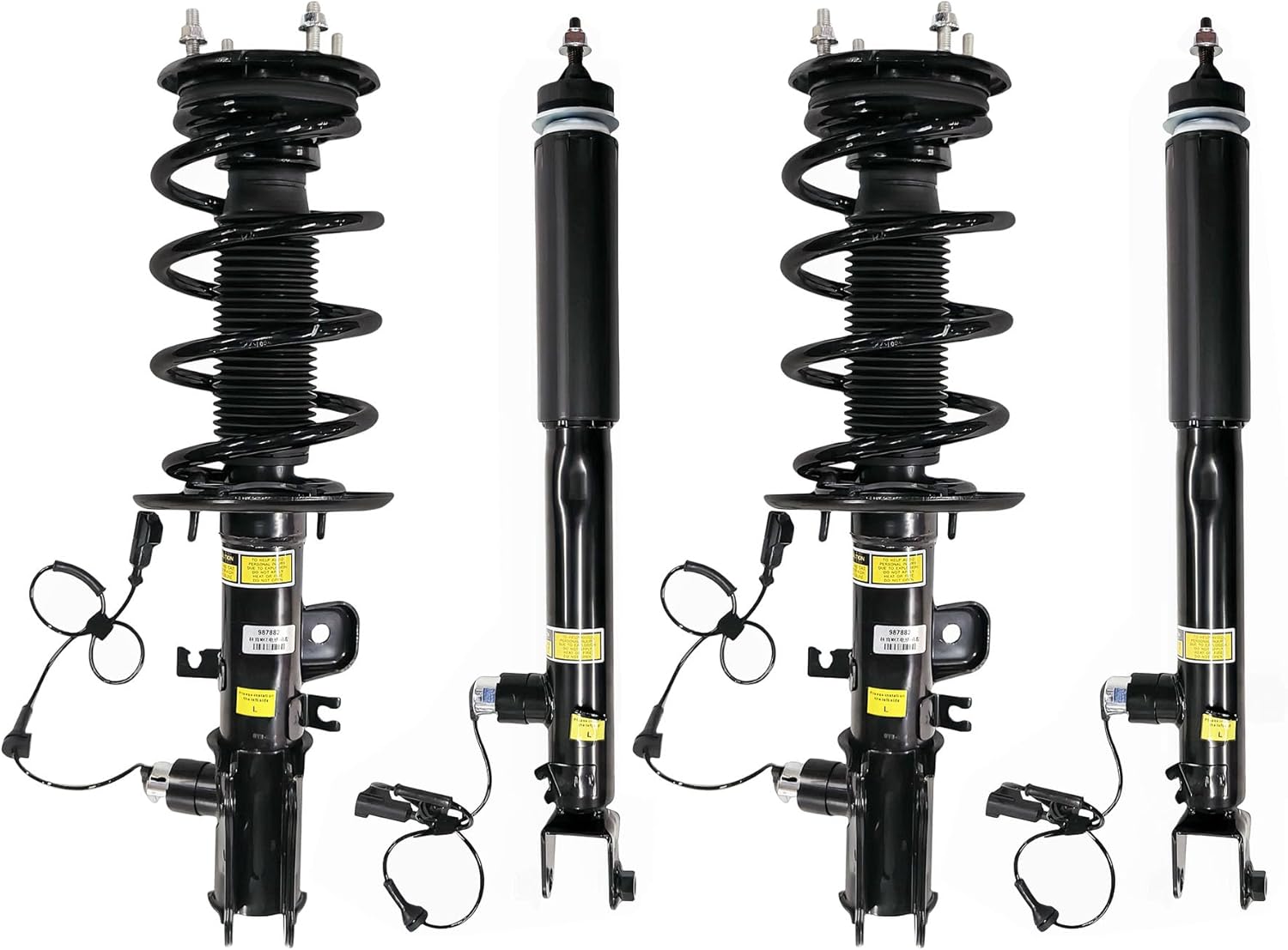 DA5Z18124J ASH24428 DA5Z18124D DA5Z18125B 4PCs Front & Rear Shock Struts Assembly w/Electronic Fit Lincoln MKS 2013-16 For Lincoln MKT 2013-2019 Shock Absorber Struts DA5Z18124K ASH24427