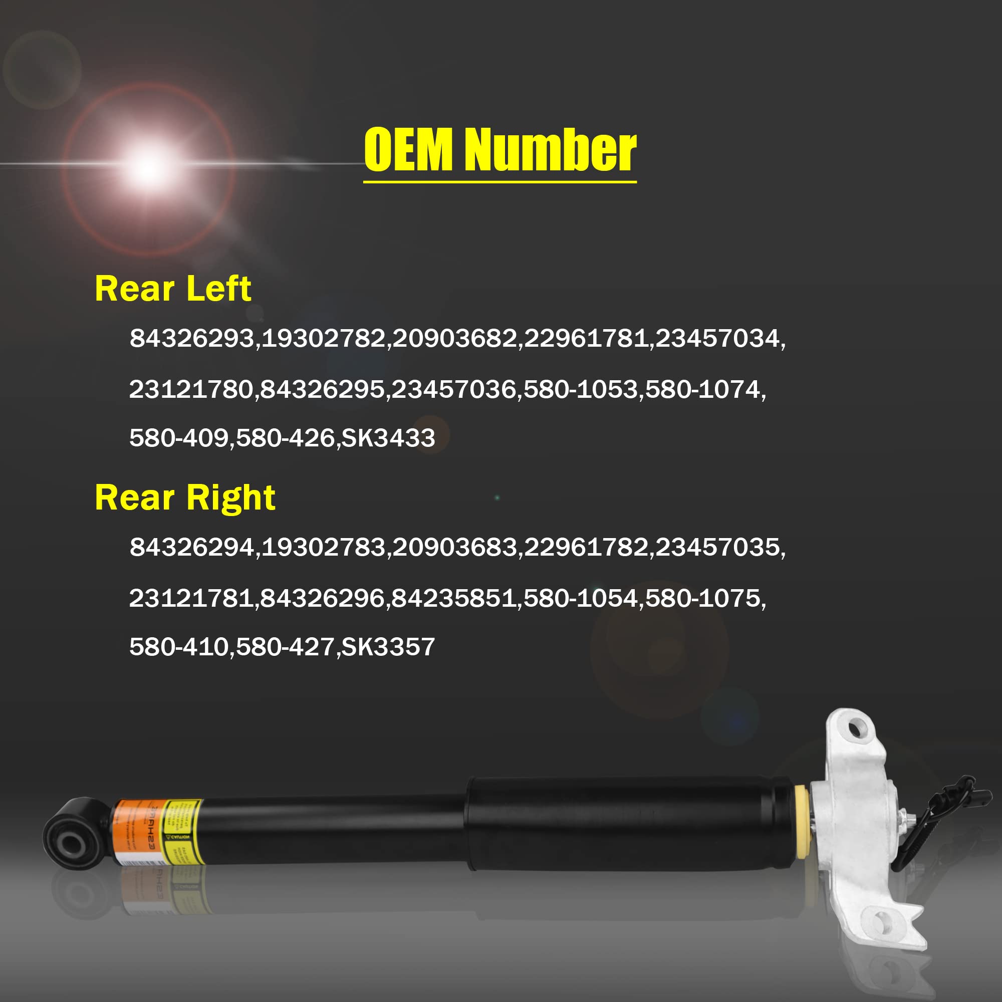 84326293 84326294 Rear Shock Absorber with Upper Mount Electric Assemb