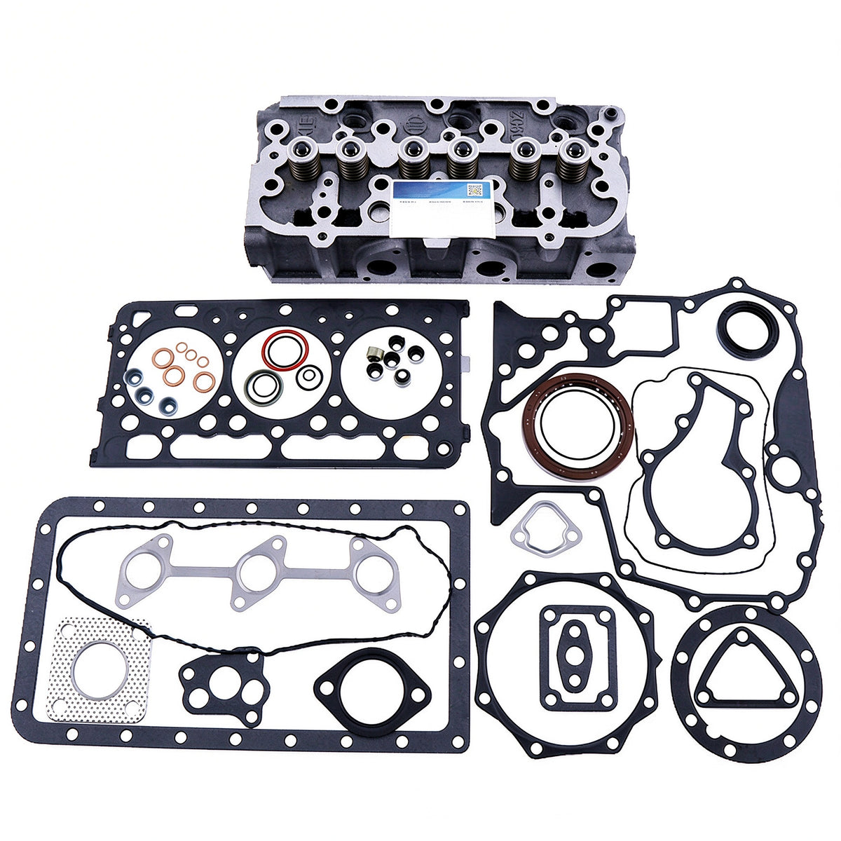 D902 Complete Cylinder Head and Full Gasket Kit for Kubota Engine